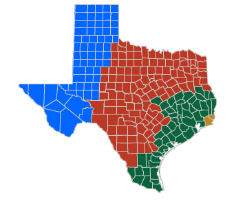 Loadmaster coverage map - Texas counties